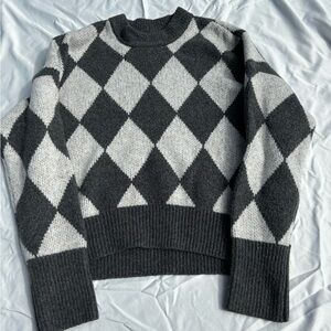 Abercrombie and Fitch Argyle Sweater -Size Small